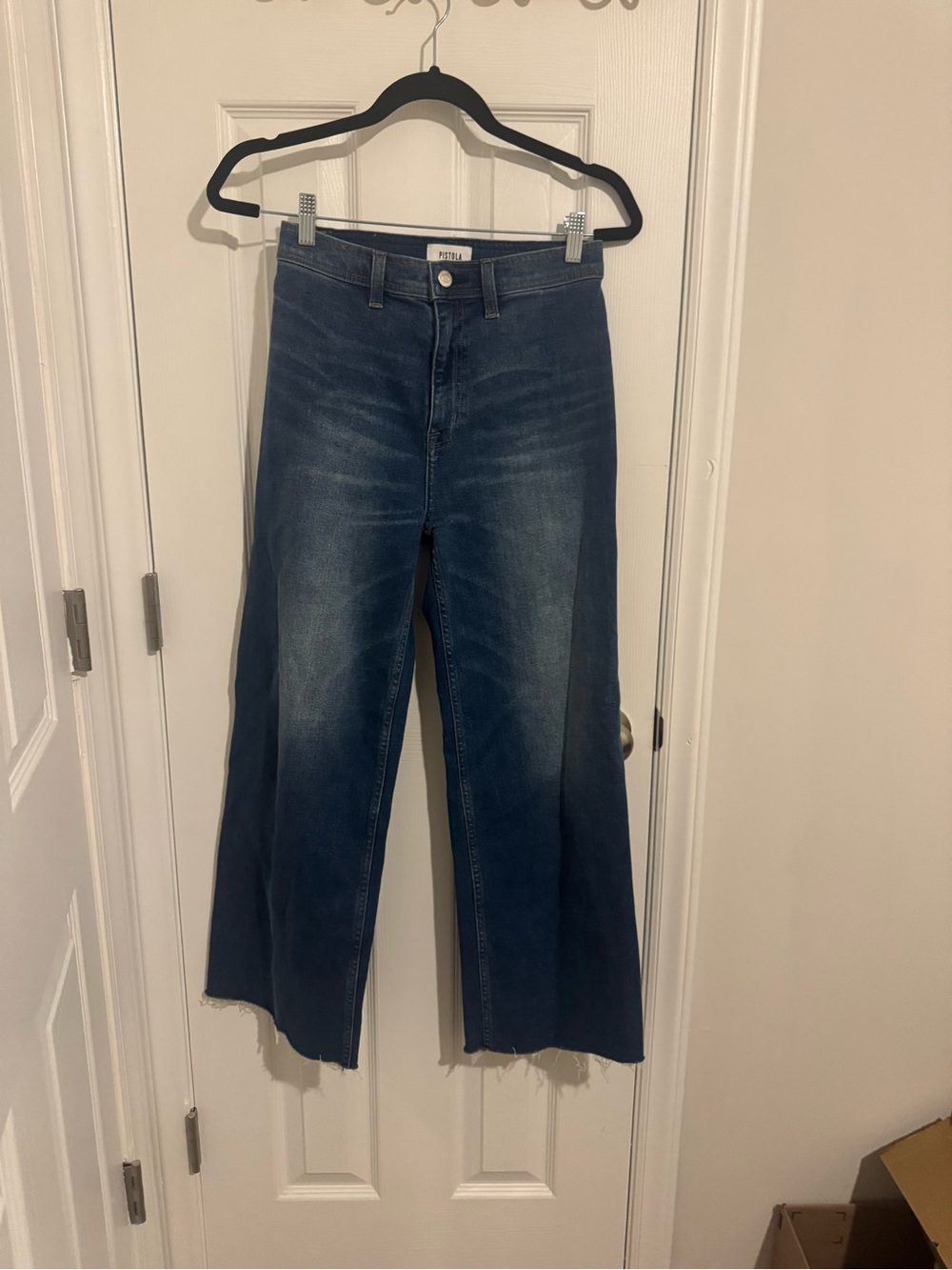 NWOT Pistola LANA CROP HIGH RISE ULTRA WIDE LEG JEAN - Picture 5 of 7